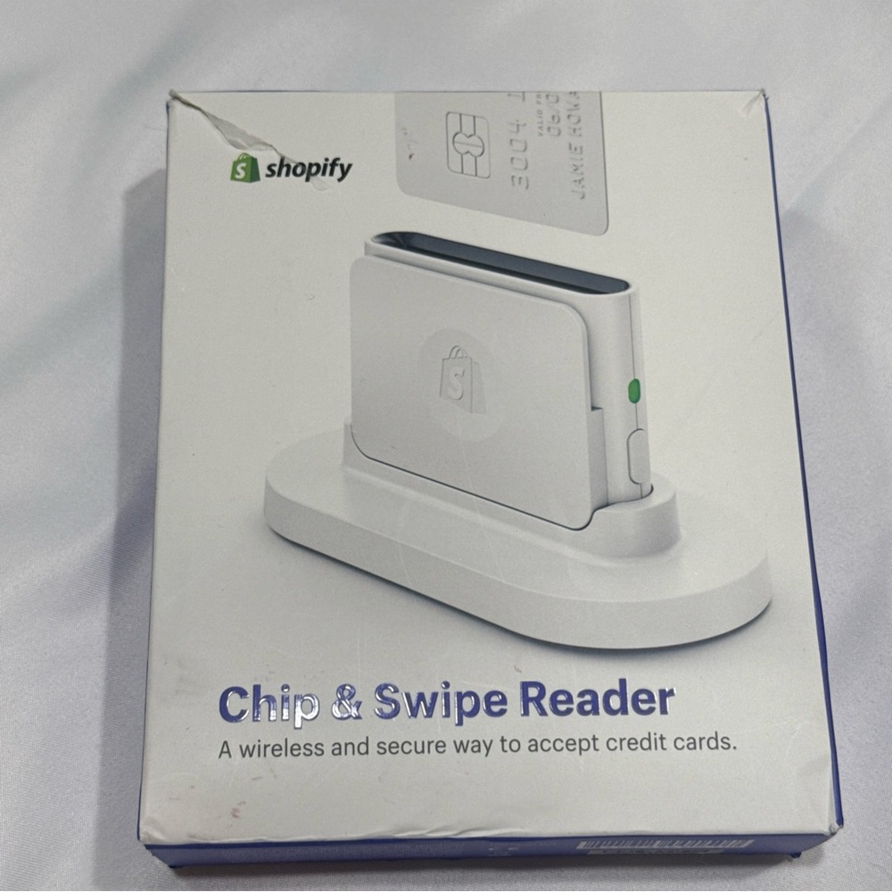 Shopify Chip & Swipe credit card Reader - White model S1701